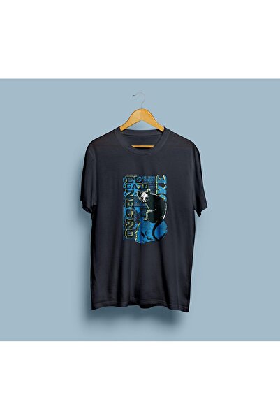 Generic Brand Oversize kroj El Gato Negro dizajnirao unisex T-shirt