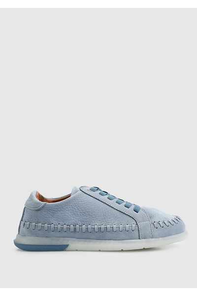 Eclipse Blue Leather Women's Shoes