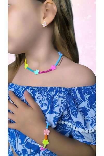 MYSTERY TAKI AKSESUAR Defne Children's Necklace Bracelet Set