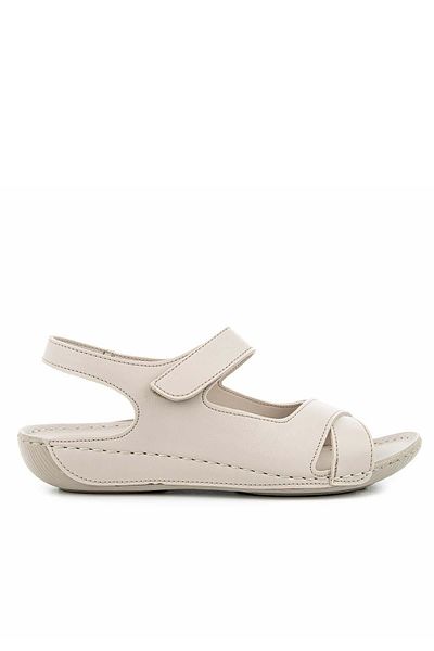 Muya Capella Anatomical Sole Gel Supported Heel Spur Women's Sandals Cream