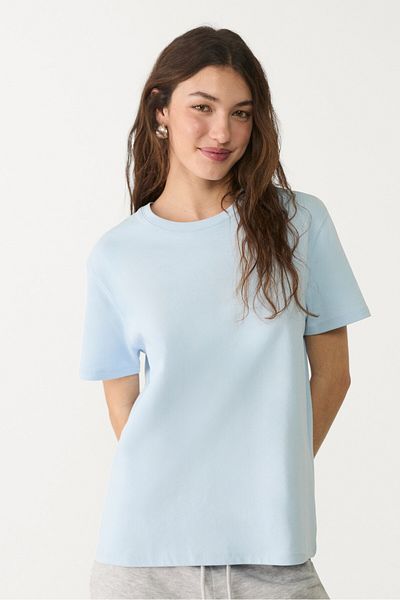 Stradivarius Heavy cotton boxy fit T-shirt