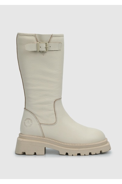 Hammer Jack Γυναικείες Μπότες Janet Μπεζ από Δέρμα