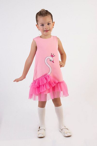 Baby Animals Baby Girl Girl Kid Birthday Party Wedding Dress Sleeveless Ruffled Tulle Tutu Tutu Lined