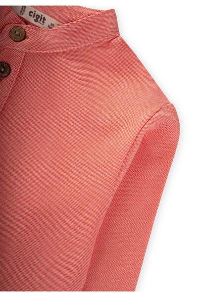 Cigit Judge Collar T-Shirt 2-10 Years Yavruağzı