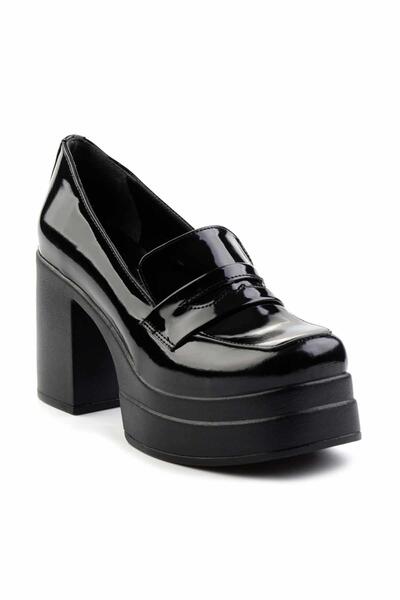 Bambi Siyah Kadın Klasik Topuklu Ayakkabı K01181062508