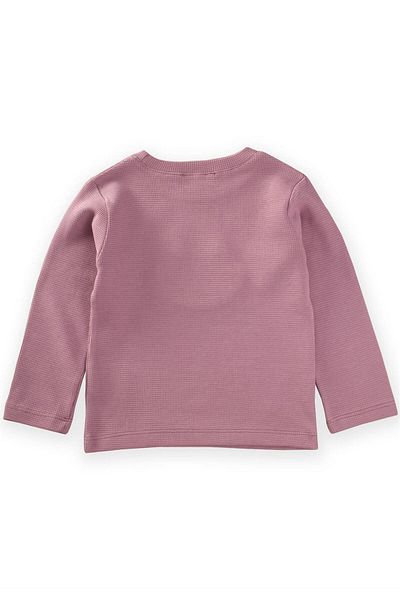 Cigit Smile Süzene Tricou de sezon brodat Waffle 2-10 ani Liliac
