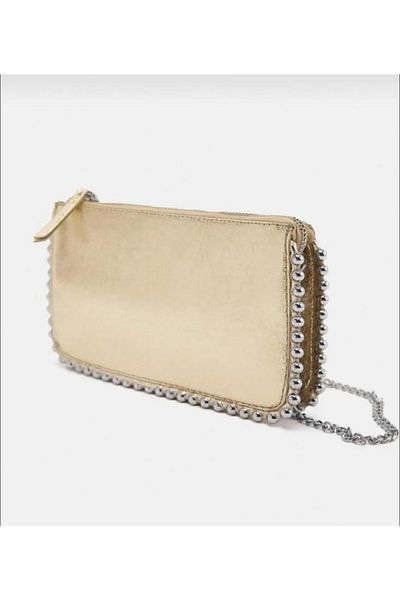 Mercan Γυναικεία τσάντα πορτοφολιού Studded - Cross Chain Strap