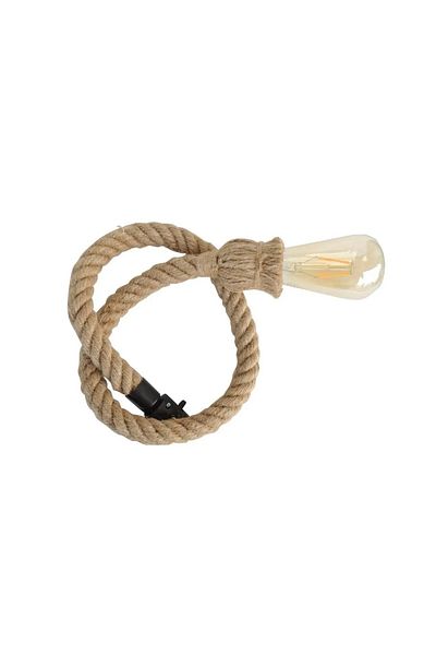 Ledarmy Decorative Rope Sconce for Spot with Rail Socket Rosary E27 Lampholder Pear Rustic Tij 1 Mt
