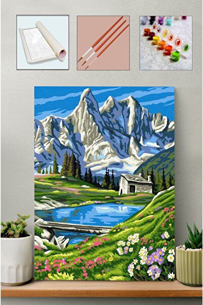 Carmen Sayılarla Boyama Seti - Dağ Evi