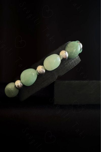 SEVGİLİ TAKI Aventurine Natural Stone Bracelet -777 Series