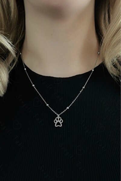 SEVGİLİ TAKI Patili Çelik Kolye | 777 Serisi