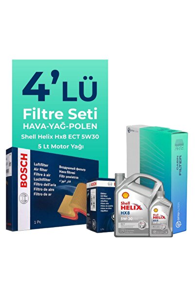 Otto Filter BOSCH Hyundai Tucson 1.6 Dizel Filtre Bakım Seti Shell Motor Yağlı (2018-2020) 4 Lü