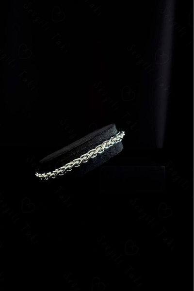 SEVGİLİ TAKI Auger Model Steel Chain Bracelet| Karma Series