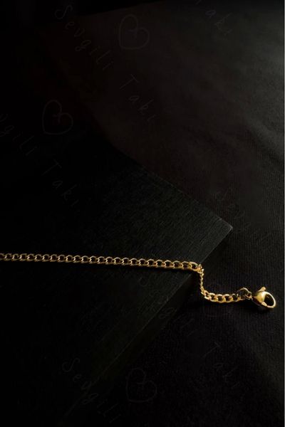 SEVGİLİ TAKI Thin Plain Chain Gold Children's Steel Bracelet| Miracle Series
