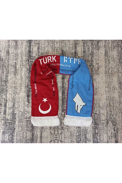 ötüken Scarf Gokturkish Turkish Written Knitted Scarf