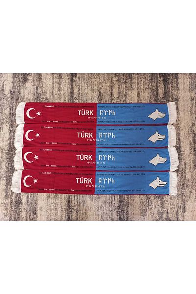 ötüken Scarf Gokturkish Turkish Written Knitted Scarf