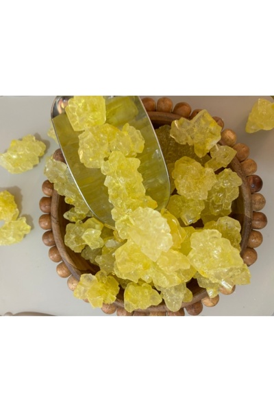 Safranlı Nöbet Şekeri 100 gr Isıl İşlem Görmemiş Kristal%100 Doğal Nöbet Şekeri Saf ve Kristal Şeker