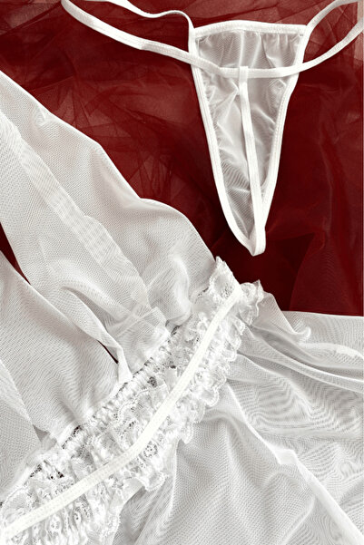 Gece İncisi Cămașă de noapte albă Marylyn Monroe