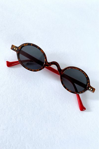 Gece İncisi Leopard Patterned Glasses