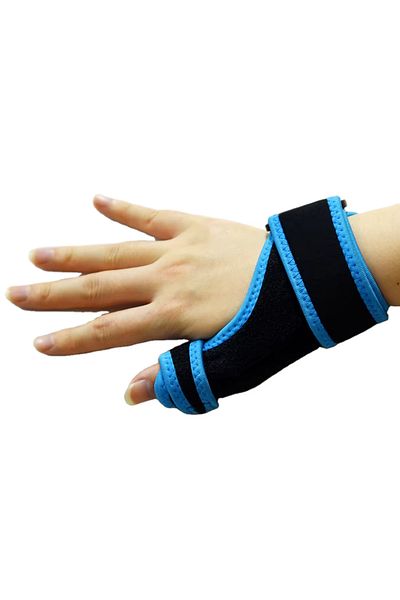 Generic Rayek Wrist Gloves - Black & Blue