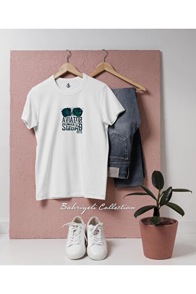 Bahriyeli Collection Oversize Aviator Squad 1973 Poster Design Unisex T-Shirt