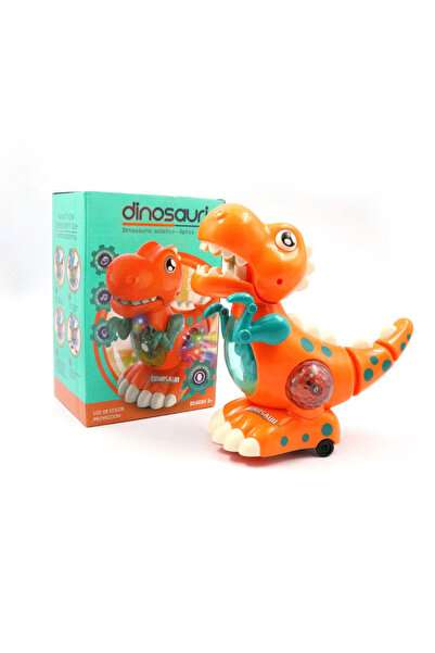 Choice orange Dinosaur Toys Baby Toys Light Up Musical CrawlingTummy Time Montessori Sensory Interactive El