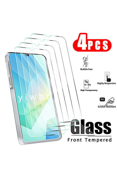 Choice For Galaxy A16 4G 5G 4pcs HD 4Pcs Tempered Glass for A16 4g 5g A06 Scr...
