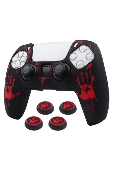 Choice A0470-4 Protective Silicone Soft Control Cases For Ps5 Controller Skin Cover Gamepad Joystick Games
