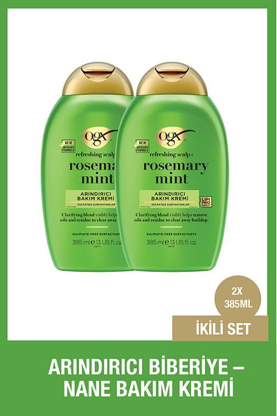 OGX Rosemary Mint (Containing Rosemary & Mint) Purifying Hair Care Cream 385 ml