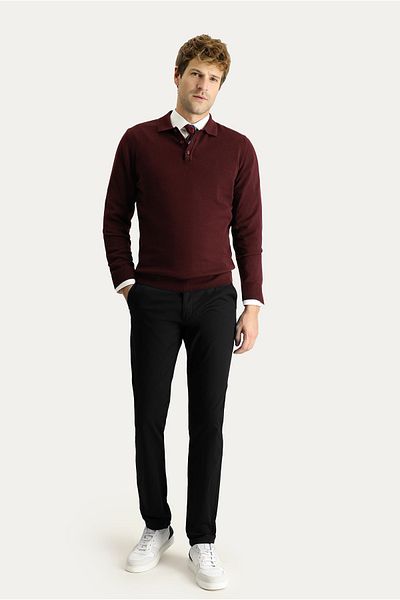 Kiğılı Regular Fit Lycra Canvas / Chino Pants