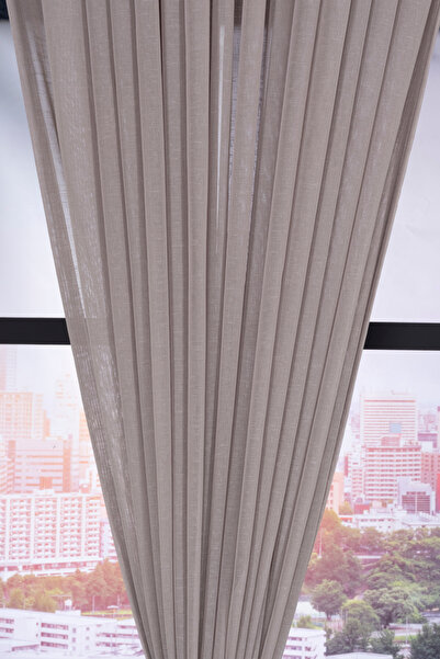 Premier Home Perdeaua din tul aurie 300x270 gri