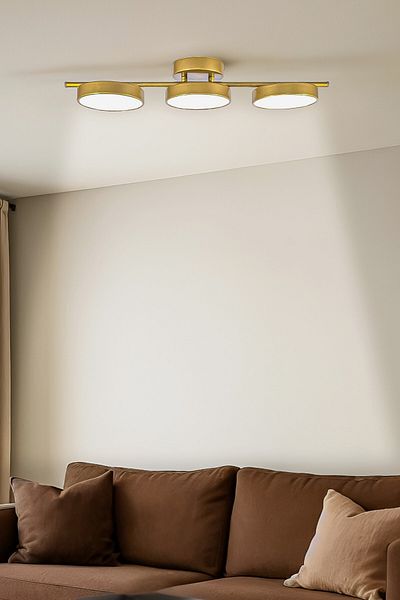 Fer Avize 3L Sual Led Chandelier - Energy Saving for Modern Living Room, Hall, Cafe Living Room