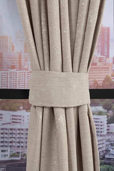 Premier Home Toscana Background Curtain 140X270 Beige