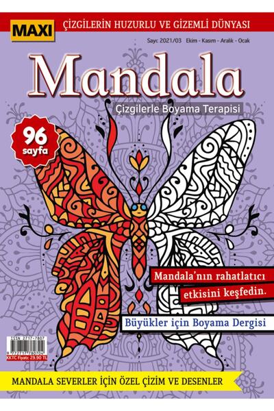 MAXİ Mandala Çizgilerle Boyama Terapisi 005