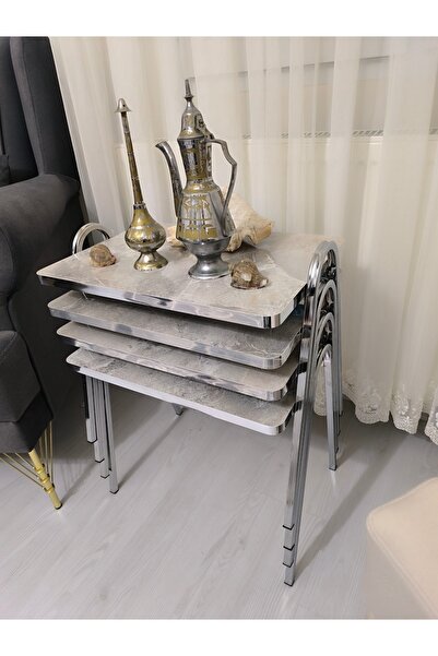 atölye ali antal Linda Tepsi Sehpa 4'lü Zigon