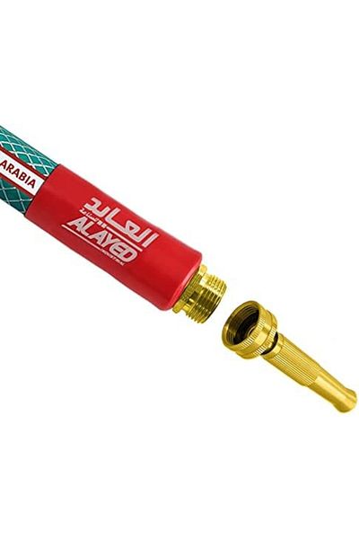 ALAYED Steel Reel with HOS Garden Hose (1/2” x 30 M, Crystal)