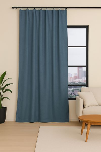 Premier Home Nadia Background Curtain 170X270 Dark Blue