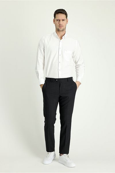 Kiğılı Slim Fit Slim Fit Wool Classic Fabric Trousers