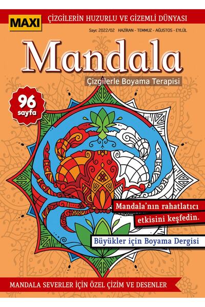 MAXİ Mandala Çizgilerle Boyama Terapisi 007
