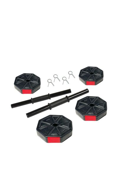 TAN SPOR 20 Kg (4X5KG) Dambıl - Dumbell - Ağırlık - Halter - Vücut Geliştirme Kısa Bar Z Bar Seti