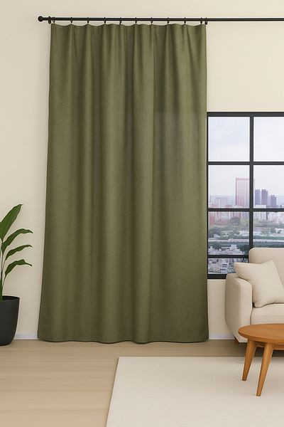 Premier Home Nadia Background Curtain 170X270 Green