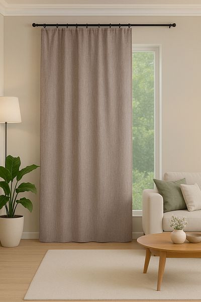Premier Home Santa Background Curtain 140X270 Powder