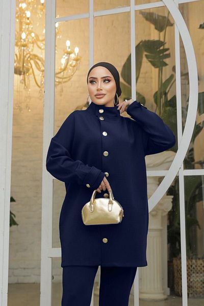 VELLICHOR 1239 Σκούμπα κοστούμι Hakim Collar Navy Blue