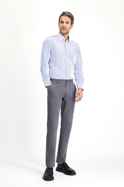 Kiğılı Slim Fit Slim Fit Lycra Canvas / Chino Trousers