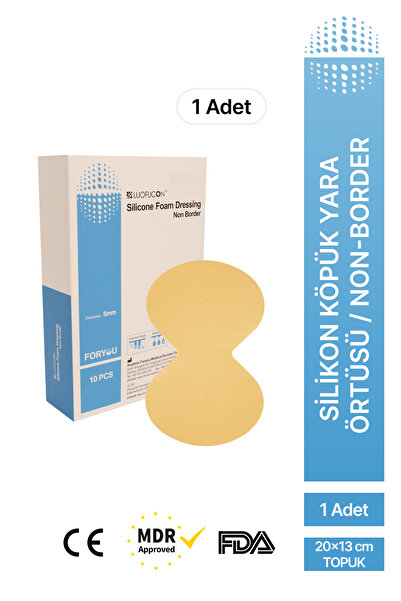 luofucon Silikon Köpük Yara Örtüsü Non-border 20x13cm
