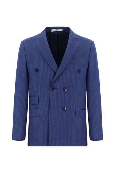 Kiğılı Super Slim Fit Extra Slim Fit Striped Double Breasted Suit