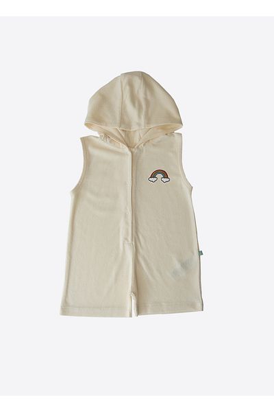 kitikate Organic Premium Men's Terry Shorts Overalls Natural