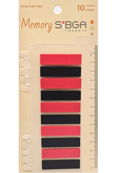 sibga tasarım Transparent Color Bookmark Bookmark Sticker Note Paper 200 Sheets