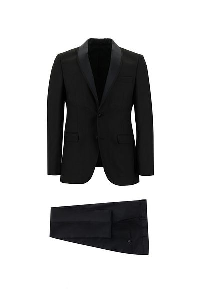 Kiğılı Tuxedo and Groom Suit - Slim Fit Shawl Collar Slim Fit
