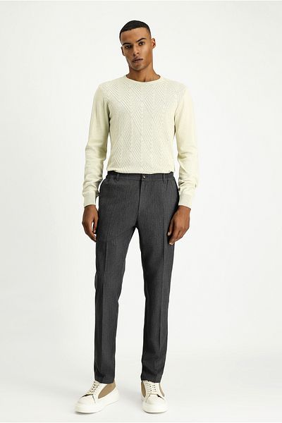 Kiğılı Super Slim Fit Extra Slim Fit Elastic Waist Lycra Classic Fabric Pants